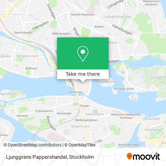 Ljunggrens Pappershandel map
