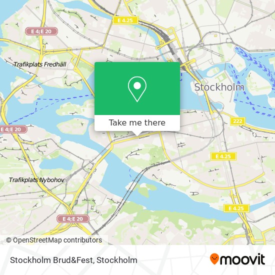 Stockholm Brud&Fest map