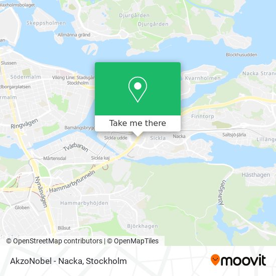 AkzoNobel - Nacka map