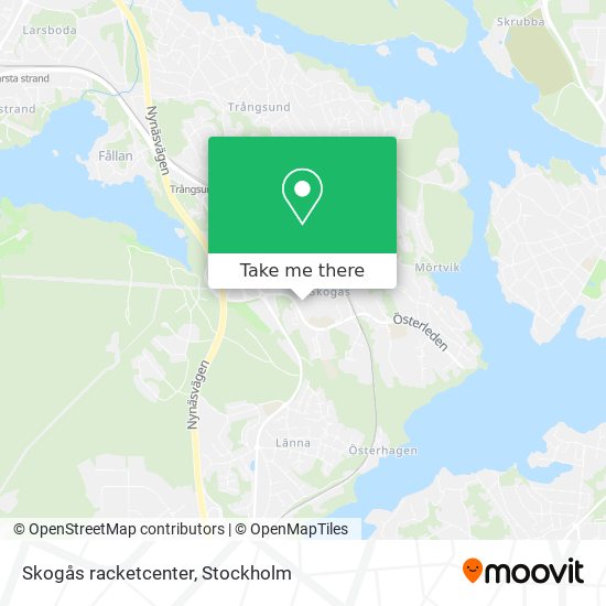 Skogås racketcenter map