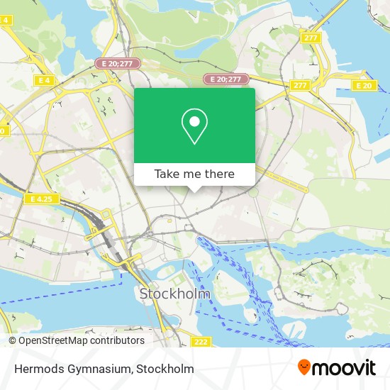 Hermods Gymnasium map