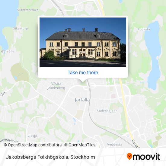 Jakobsbergs Folkhögskola map