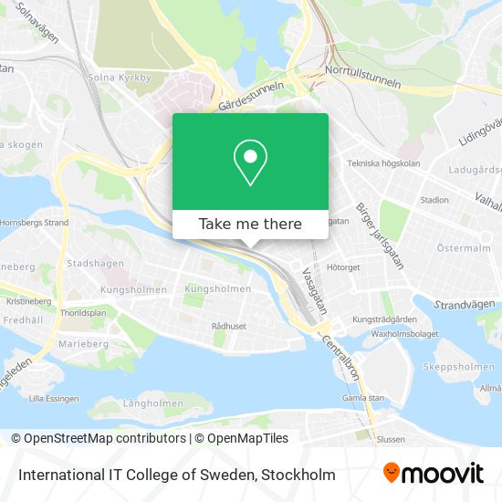 International IT College of Sweden map