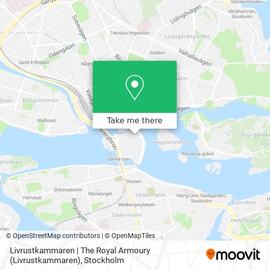 Livrustkammaren | The Royal Armoury map