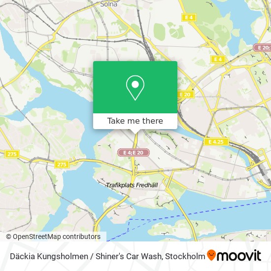 Däckia Kungsholmen / Shiner's Car Wash map