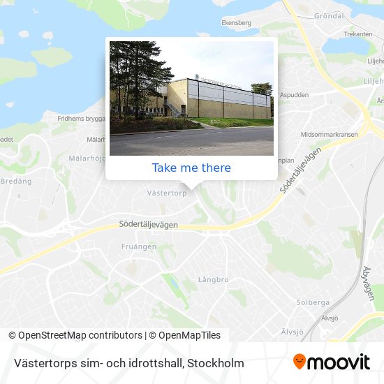 Västertorps sim- och idrottshall map