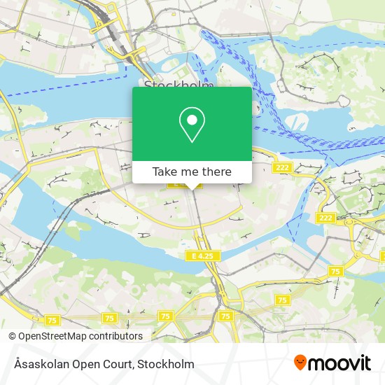 Åsaskolan Open Court map