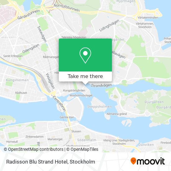 Radisson Blu Strand Hotel map