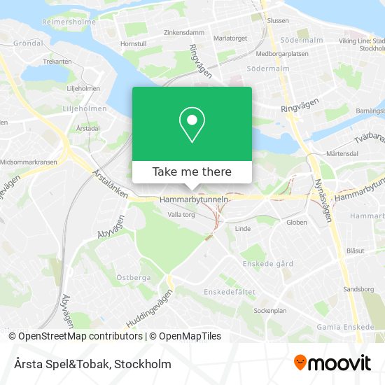 Årsta Spel&Tobak map