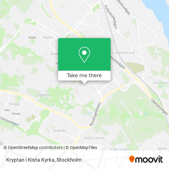 Kryptan i Kista Kyrka map