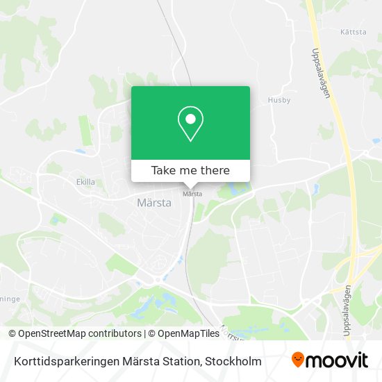 Korttidsparkeringen Märsta Station map