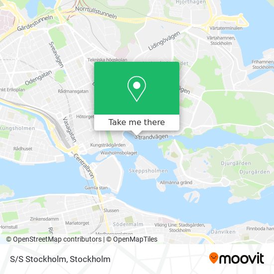 S/S Stockholm map