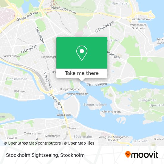 Stockholm Sightseeing map