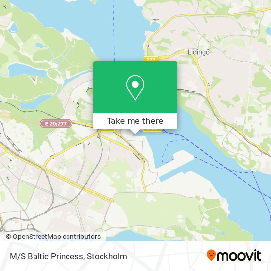M/S Baltic Princess map