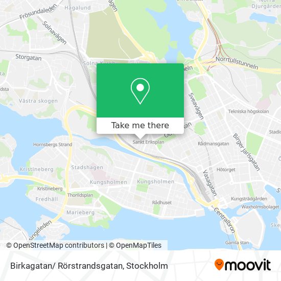 Birkagatan/ Rörstrandsgatan map