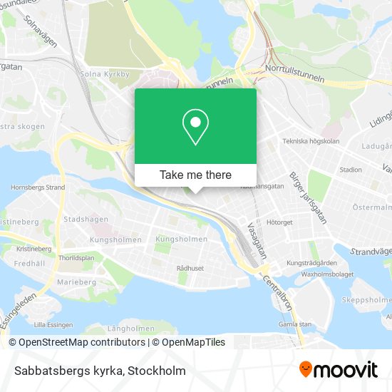 Sabbatsbergs kyrka map