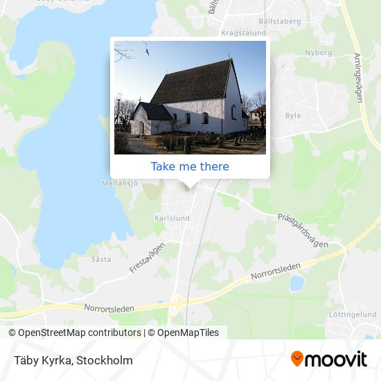 Täby Kyrka map