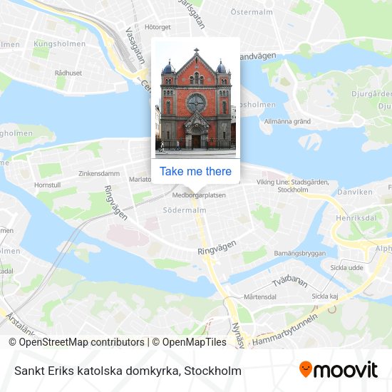 Sankt Eriks katolska domkyrka map