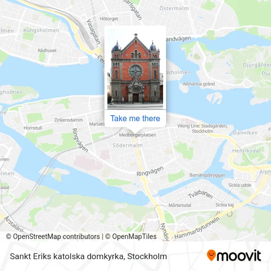 Sankt Eriks katolska domkyrka map