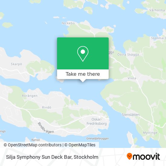 Silja Symphony Sun Deck Bar map