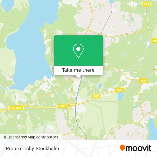 Probike Täby map