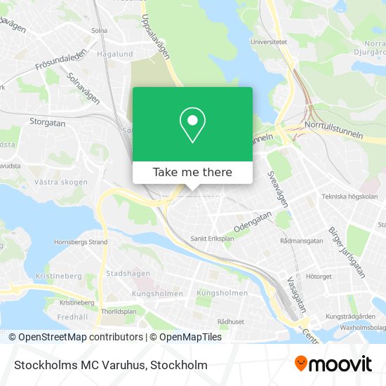 Stockholms MC Varuhus map