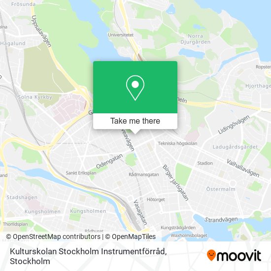 Kulturskolan Stockholm Instrumentförråd map