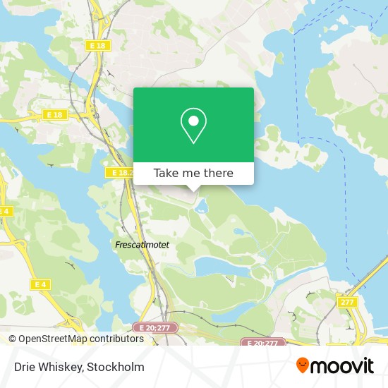 Drie Whiskey map