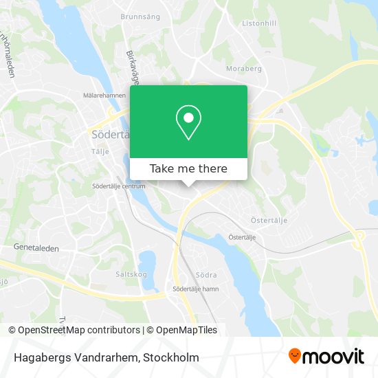 Hagabergs Vandrarhem map