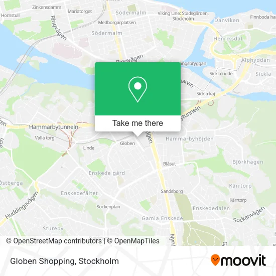 Globen Shopping map