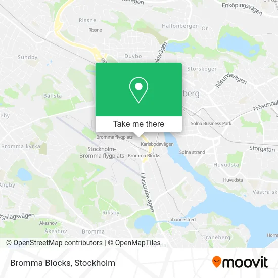 Bromma Blocks map