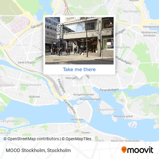 MOOD Stockholm map