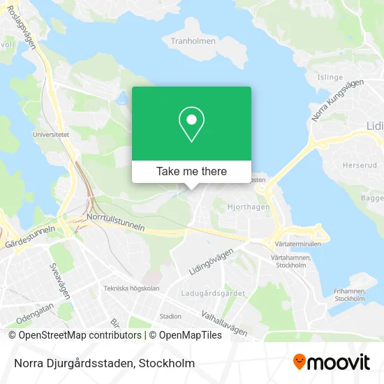 Norra Djurgårdsstaden map