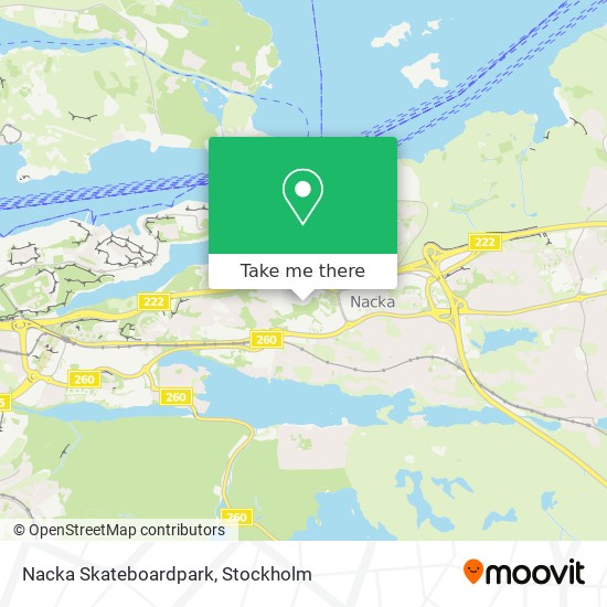 Nacka Skateboardpark map