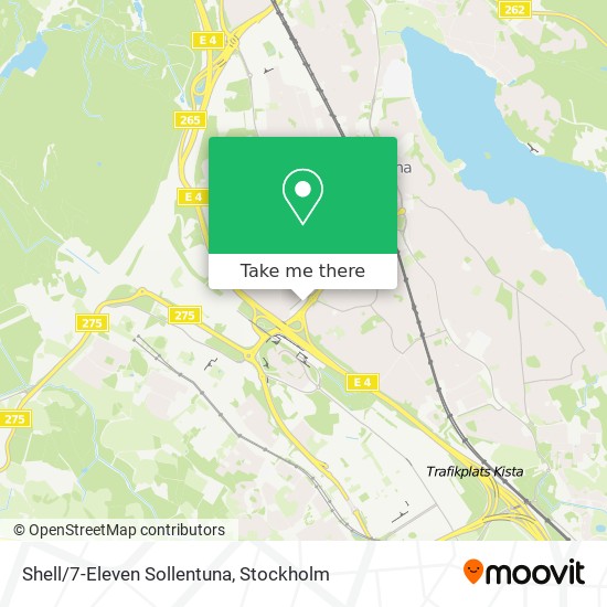 Shell/7-Eleven Sollentuna map