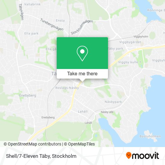 Shell/7-Eleven Täby map