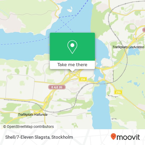 Shell/7-Eleven Slagsta map