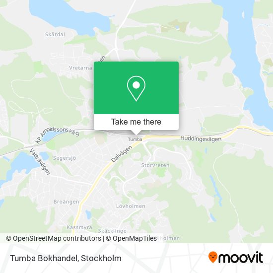 Tumba Bokhandel map