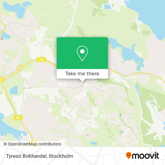 Tyresö Bokhandel map