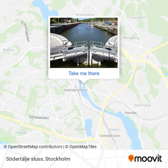 Södertälje sluss map