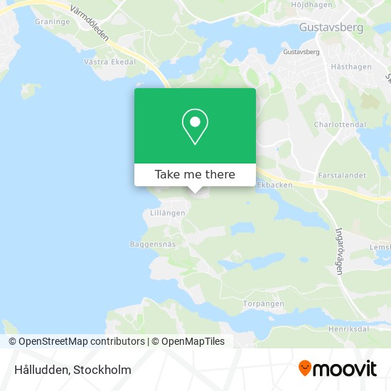 Hålludden map