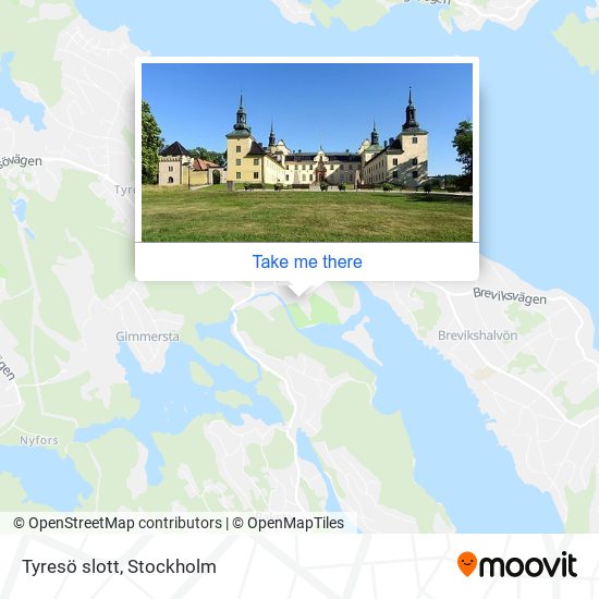 Tyresö slott map