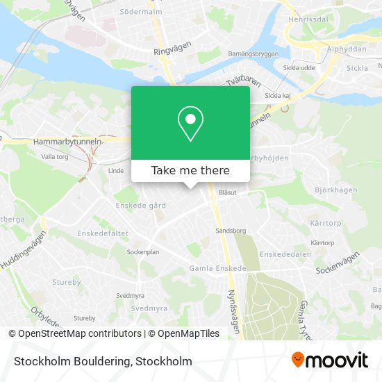 Stockholm Bouldering map