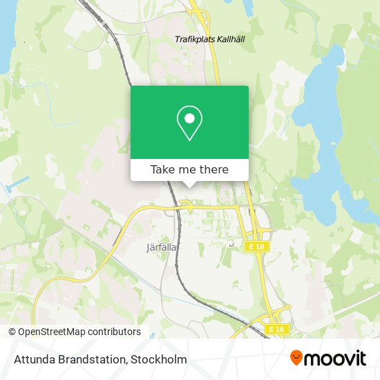 Attunda Brandstation map
