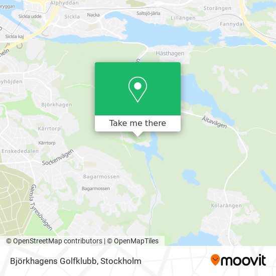Björkhagens Golfklubb map