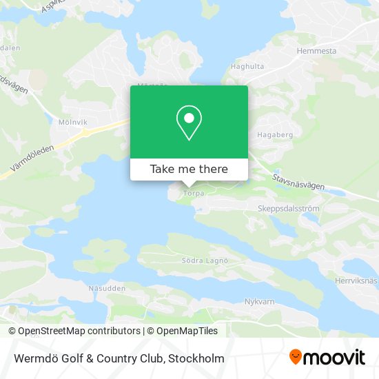 Wermdö Golf & Country Club map