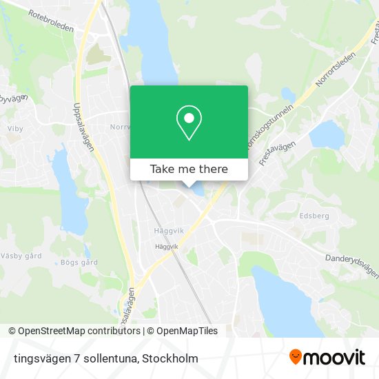 tingsvägen 7 sollentuna map