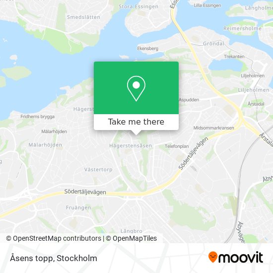 Åsens topp map