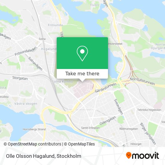 Olle Olsson Hagalund map