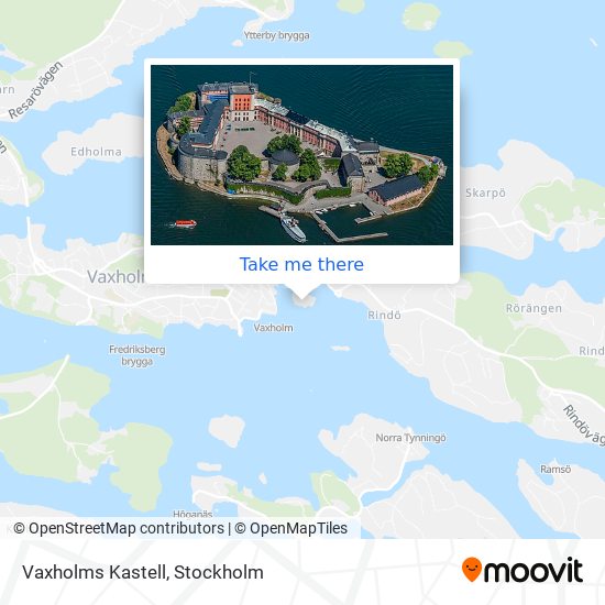 Vaxholms Kastell map